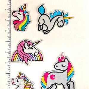# mini Unicorns # Iron on patch # decals # # #
